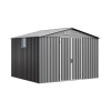 Domek narzędziowy metalowy NORDVIC 283x251 cm - Ocynkowany, Dwuspadowy Dach, Wentylacja, Light Grey